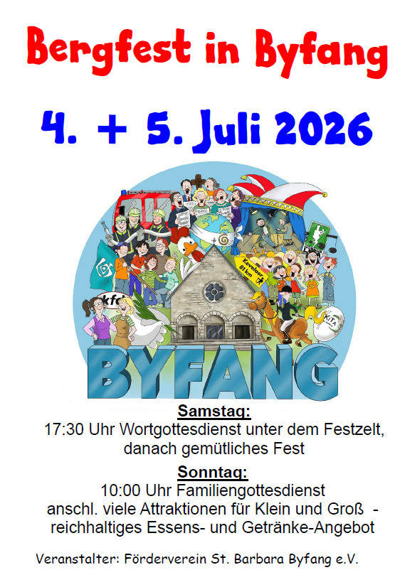 Bergfest in Byfang , 4. und 5. Juli 2026
